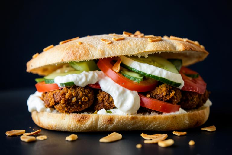 Sándwich de falafel